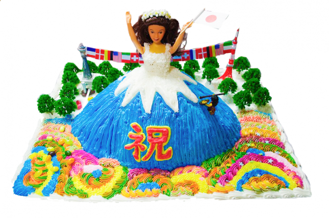 マジックケーキデコの結婚パーティー用バービーケーキの写真