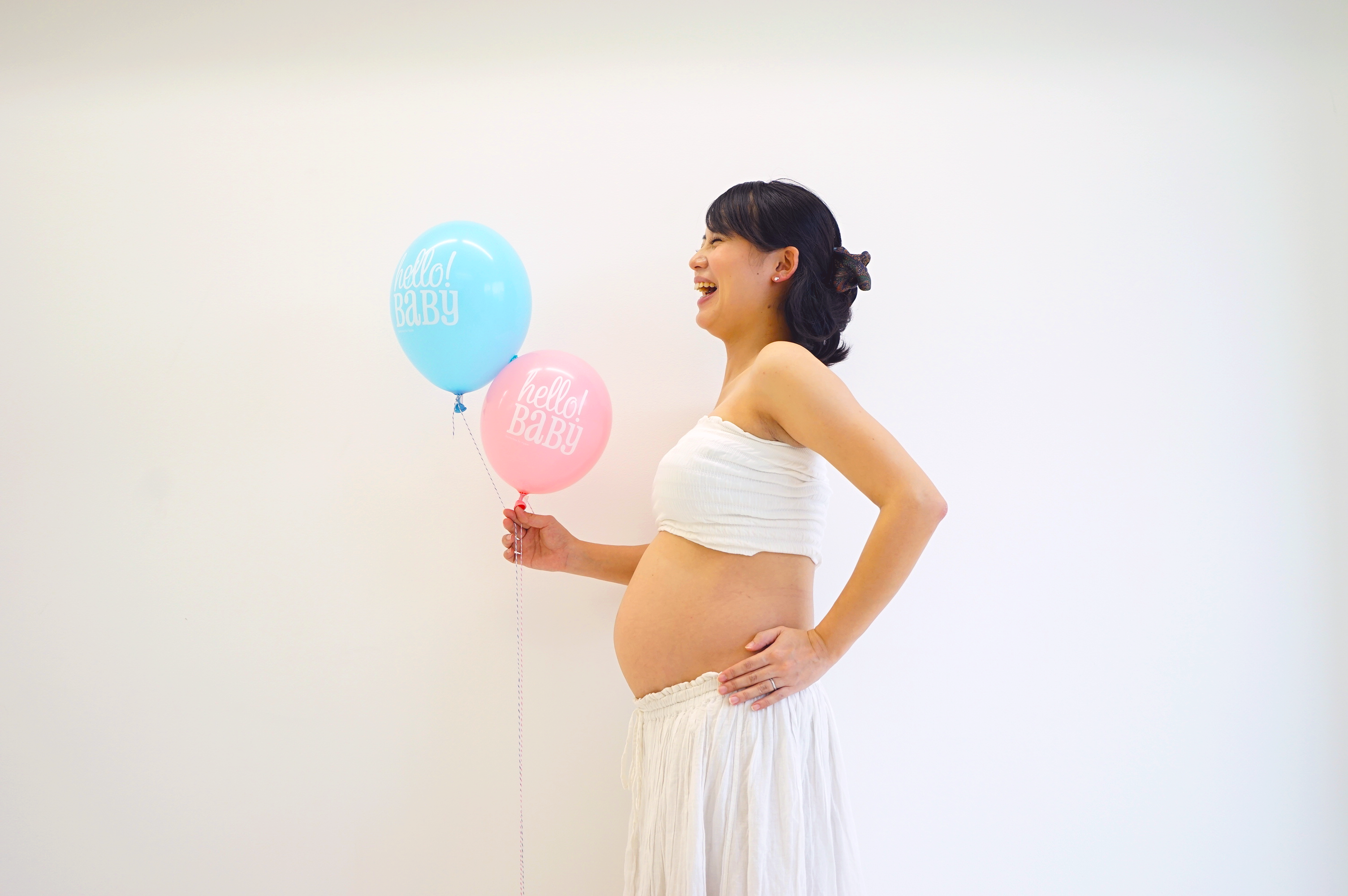 可愛くておしゃれなマタニティフォトの画像
