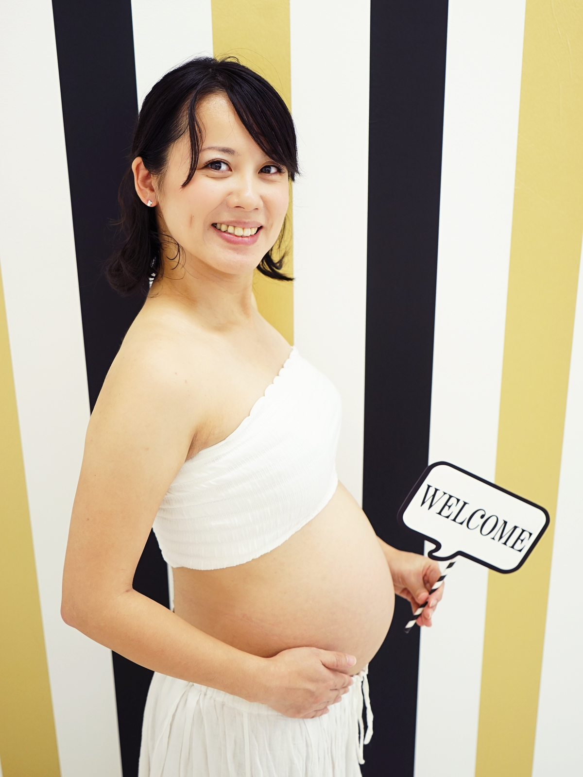 可愛くておしゃれなマタニティフォトの画像