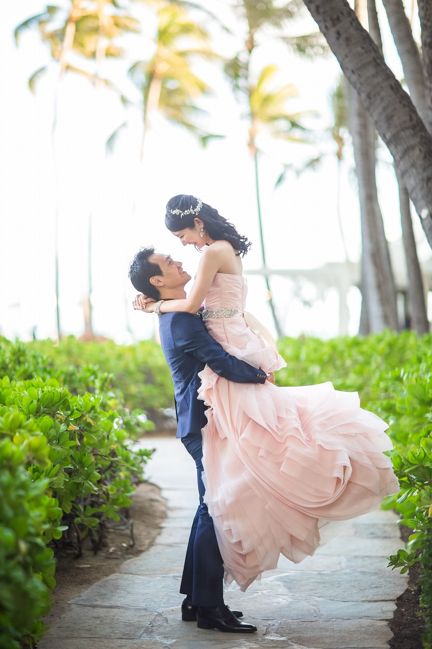 wedding_hawaii_pink_カラードレス