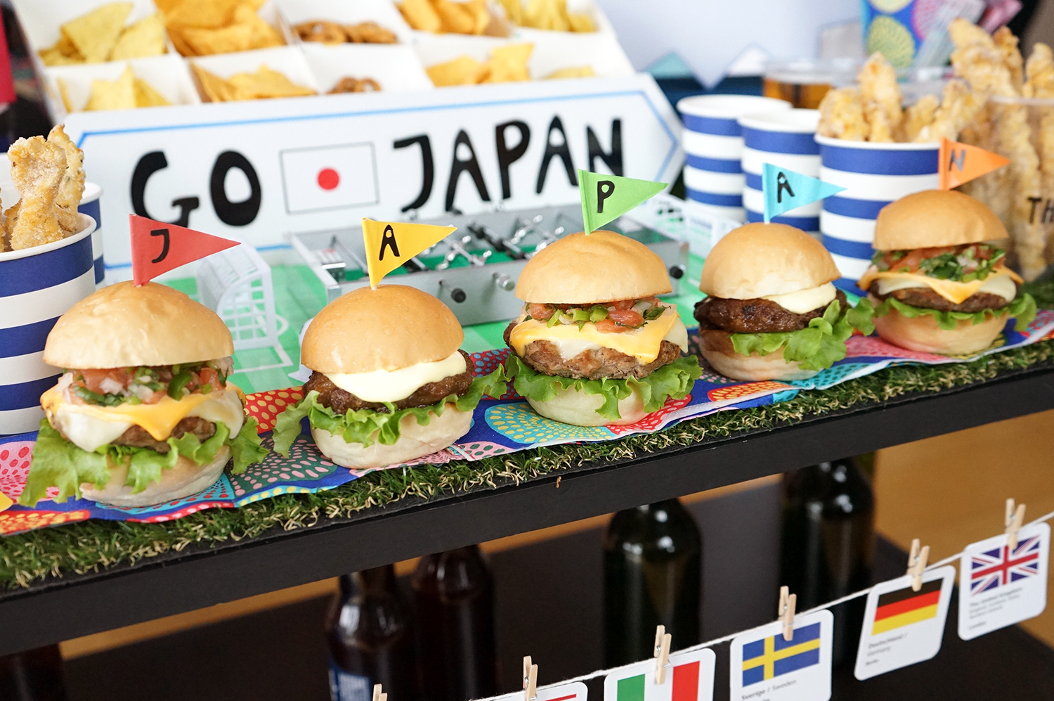 フラッグピックにシール