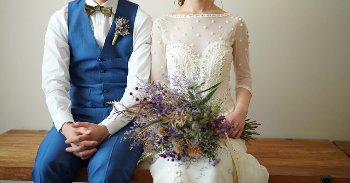 どんなテイストの結婚式にも合う!刺繡が可愛いウェディングドレス