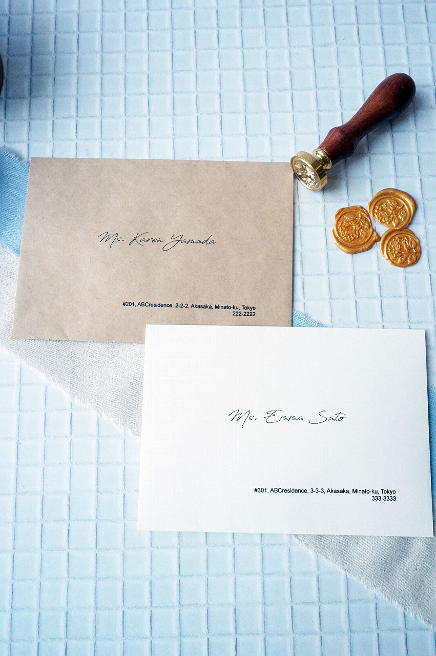 結婚式招待状手作り 宛名住所は英語表記で 封筒の印刷方法もご紹介 Arch Days