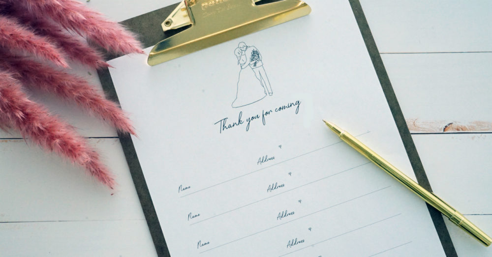 結婚式芳名帳に。ゲストブックを手作りしよう｜おしゃれな無料テンプレート | ARCH DAYS
