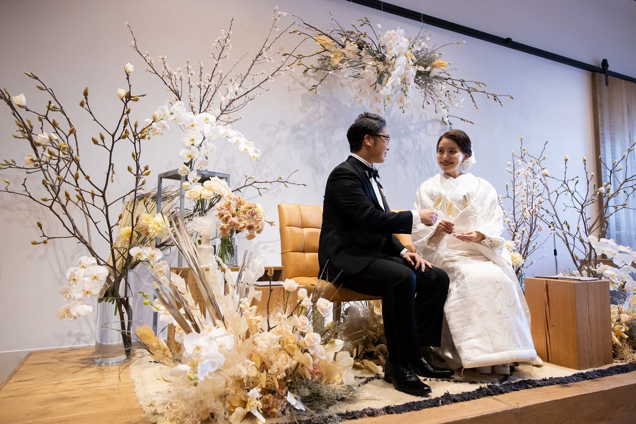 結婚式高砂装飾/テラコッタ＆ピンクベージュ 布セット