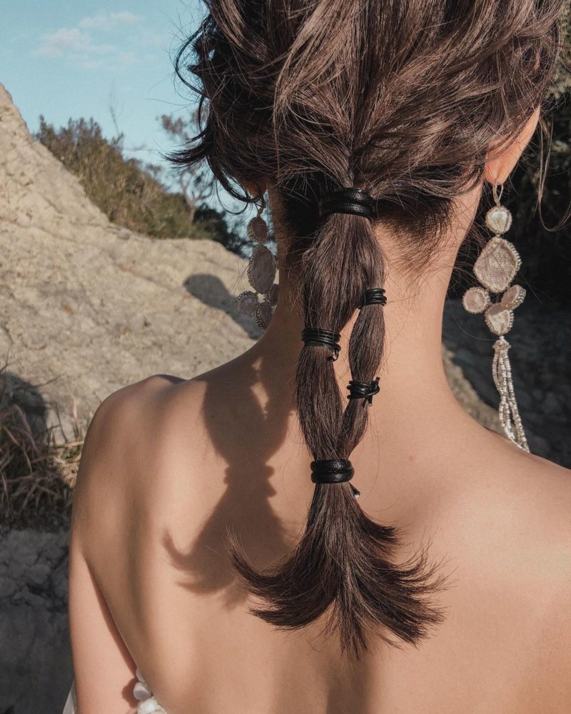 花嫁 髪型 編みおろし