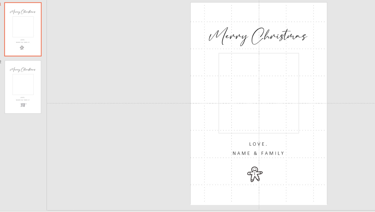 写真入りのクリスマスカードを無料テンプレートでカンタン手作り Arch Days