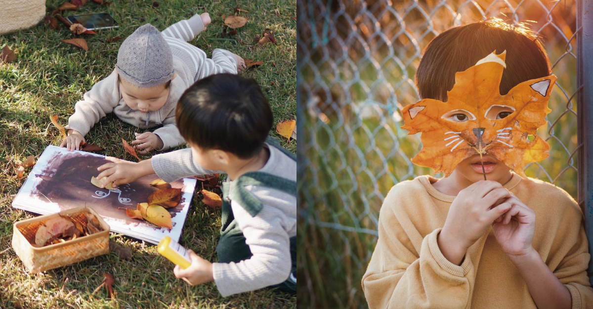 秋をあそぶ｜落ち葉など自然の素材を使った遊びアイディア６選