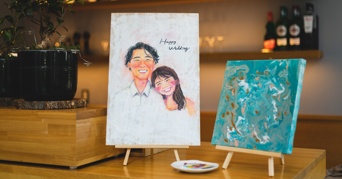 似顔絵イラスト」でオリジナリティある結婚式に！おしゃれなイラスト