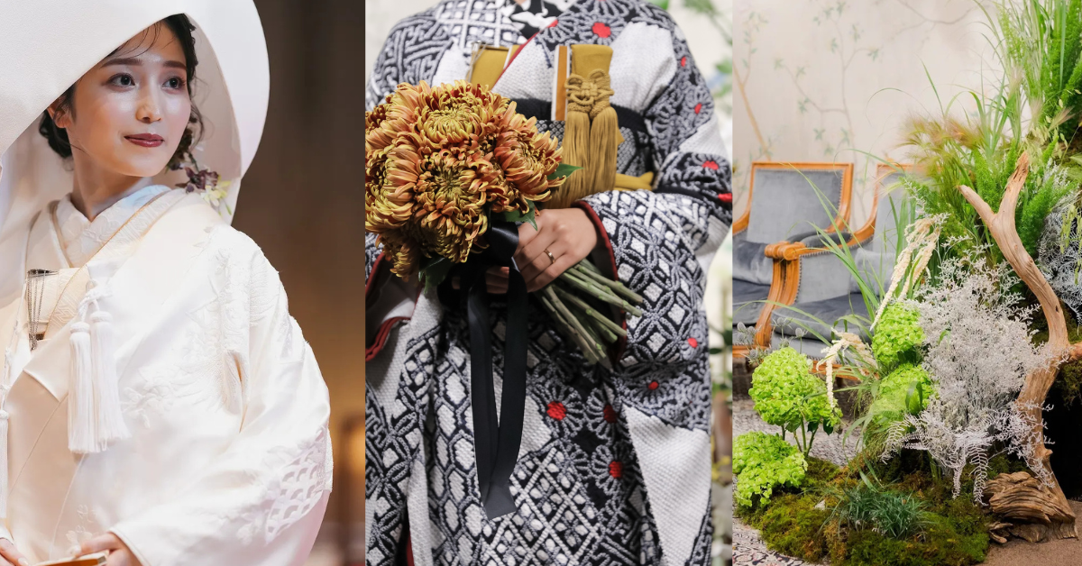 和装ウェディングのおしゃれな装花&スタイリング7選|鎌倉の結婚式場「萬屋本店」監修のもと最新トレンドをご紹介